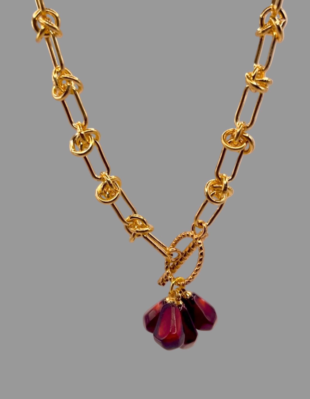 Pomegranate Cluster Necklace