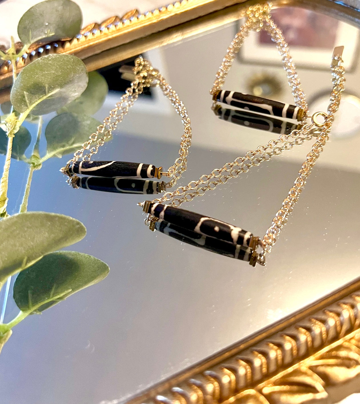 Wooden abstract bracelet